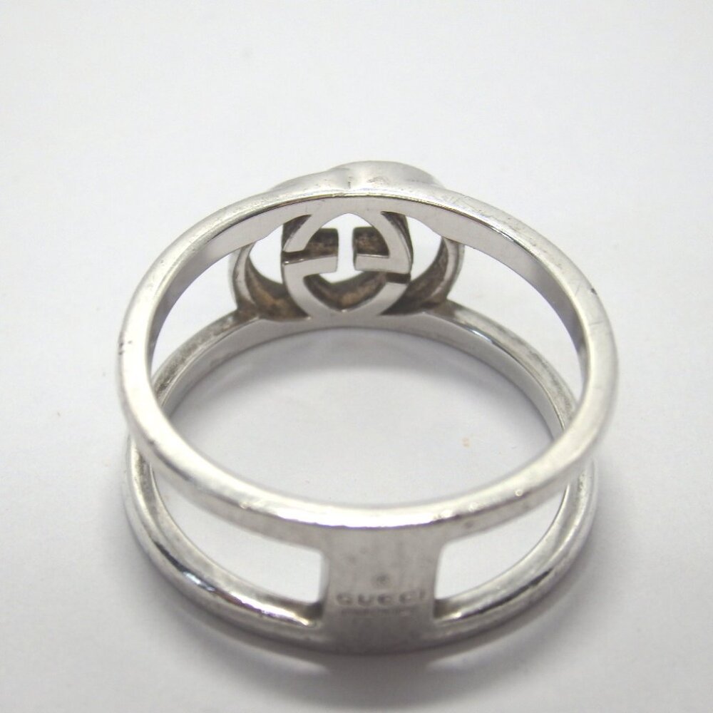 Authentic Gucci Interlocking G Ring Silver925 [Us… - image 5